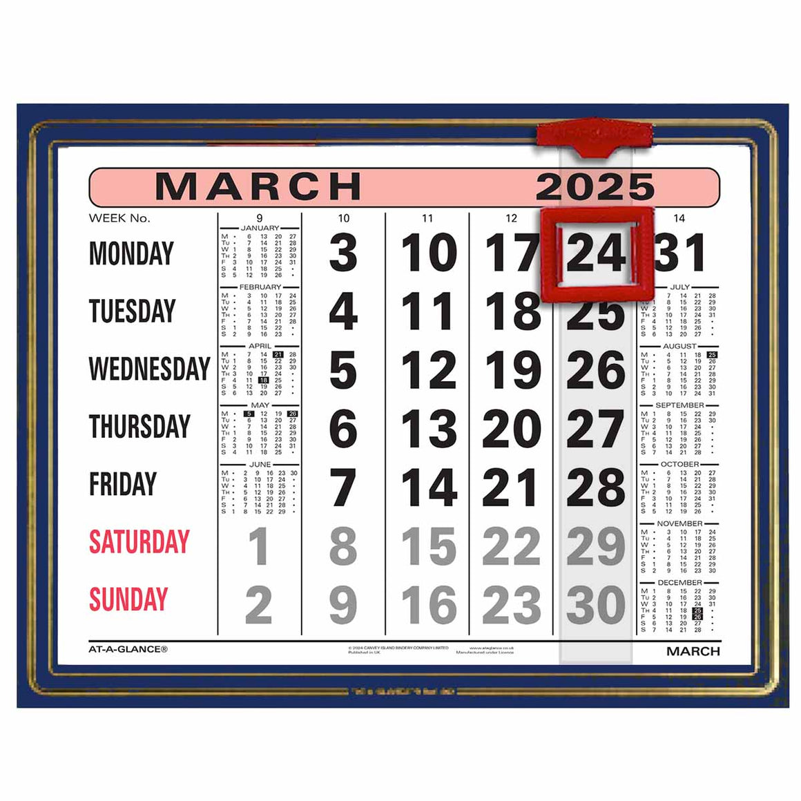 807 |  Monthly Calendar 2025