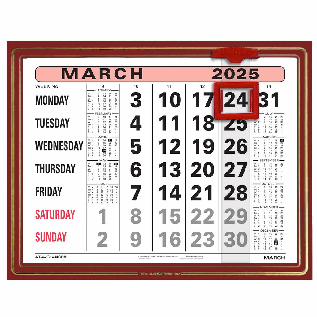 807 |  Monthly Calendar 2025