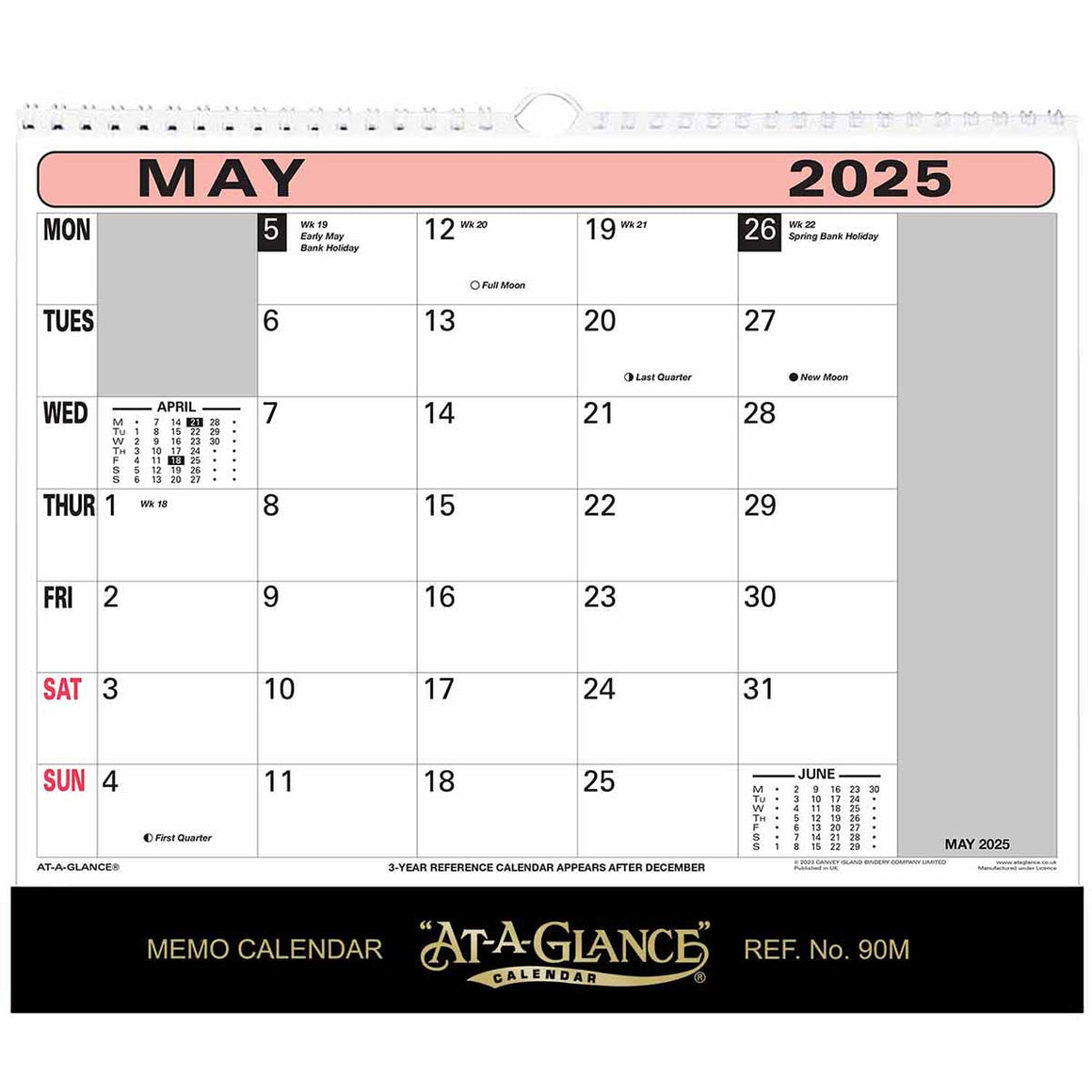 90M |  Flipover Wall Calendar 2025 Pre Order
