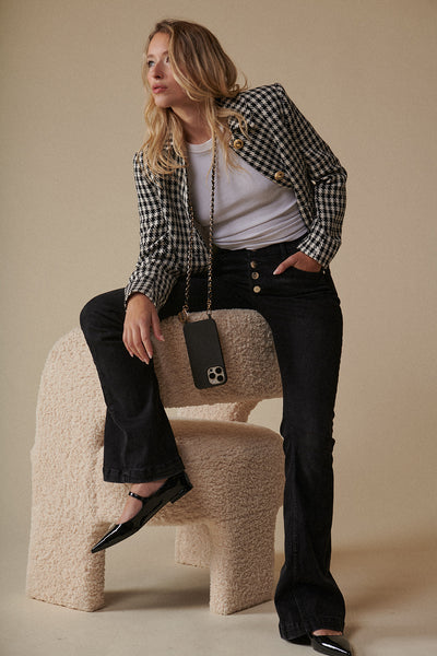 フランス発 ☆LaCoqueFrancaise☆ レザーチェーン Lou: ブラック LE304697_3_grande.jpg?v=1709043137