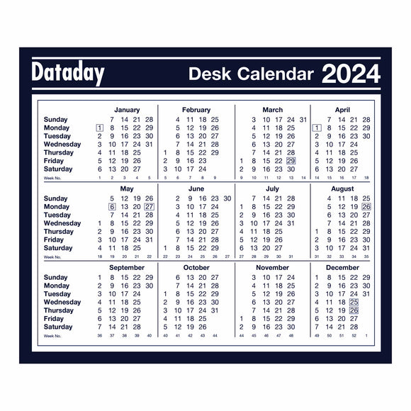 F477 | Year-to-view Desk Calendar