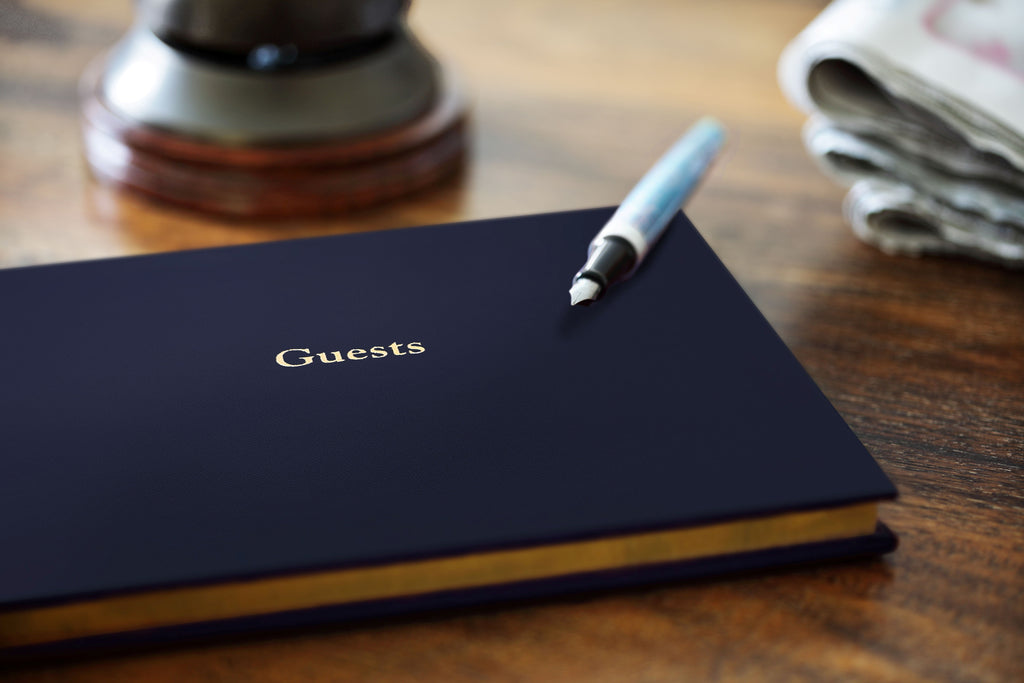 Charfleet Leather Guest Book from Charfleet