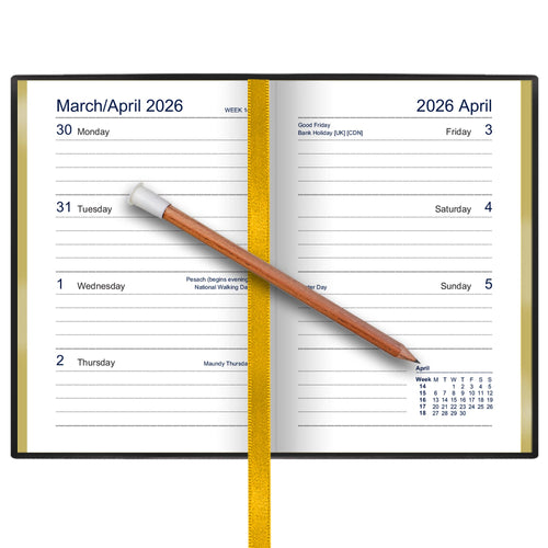 332P | Dataday Classic Week-To-View Pocket Diary 2026
