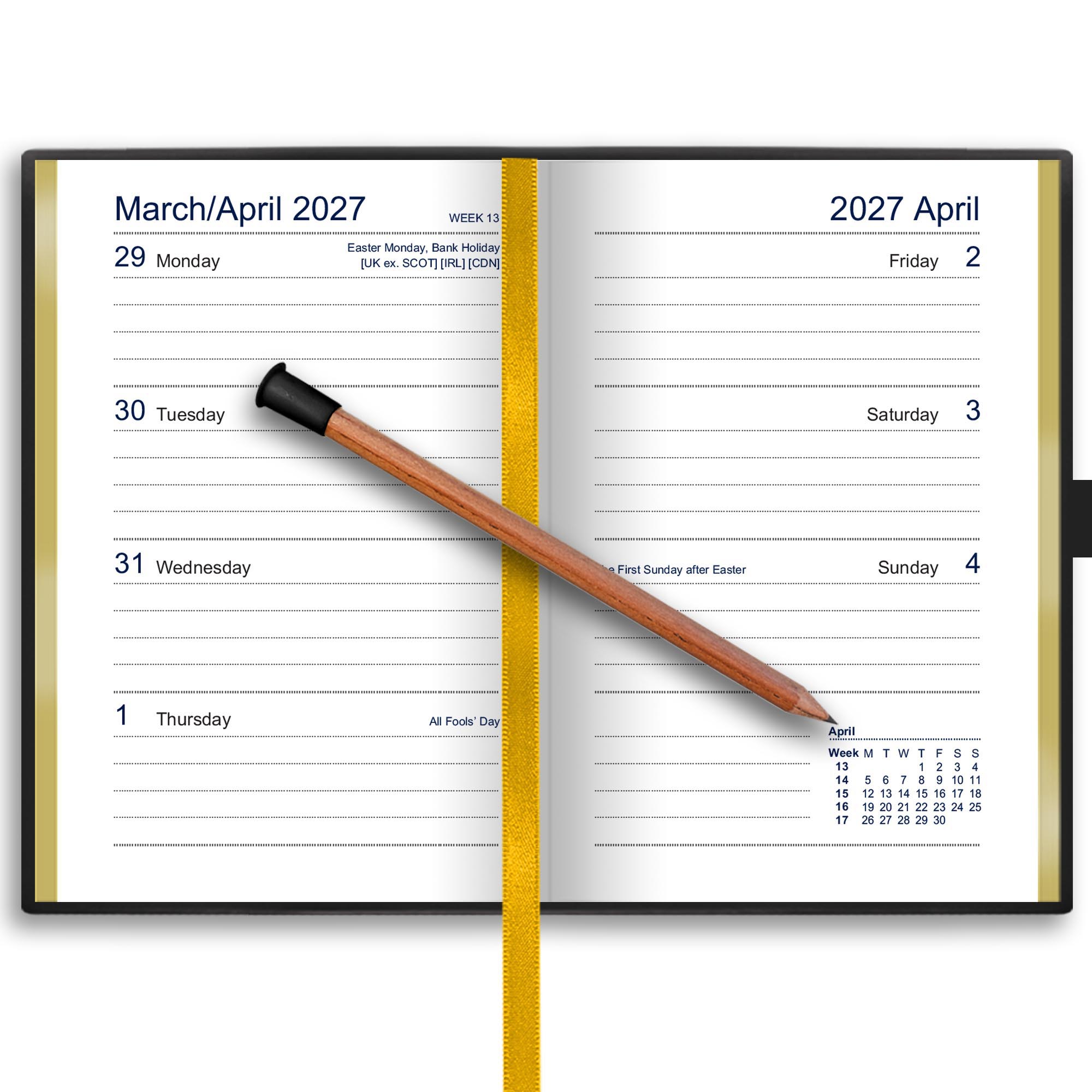 332PC | Dataday Classic Week-To-View Pocket Diary 2027 - Pre Order