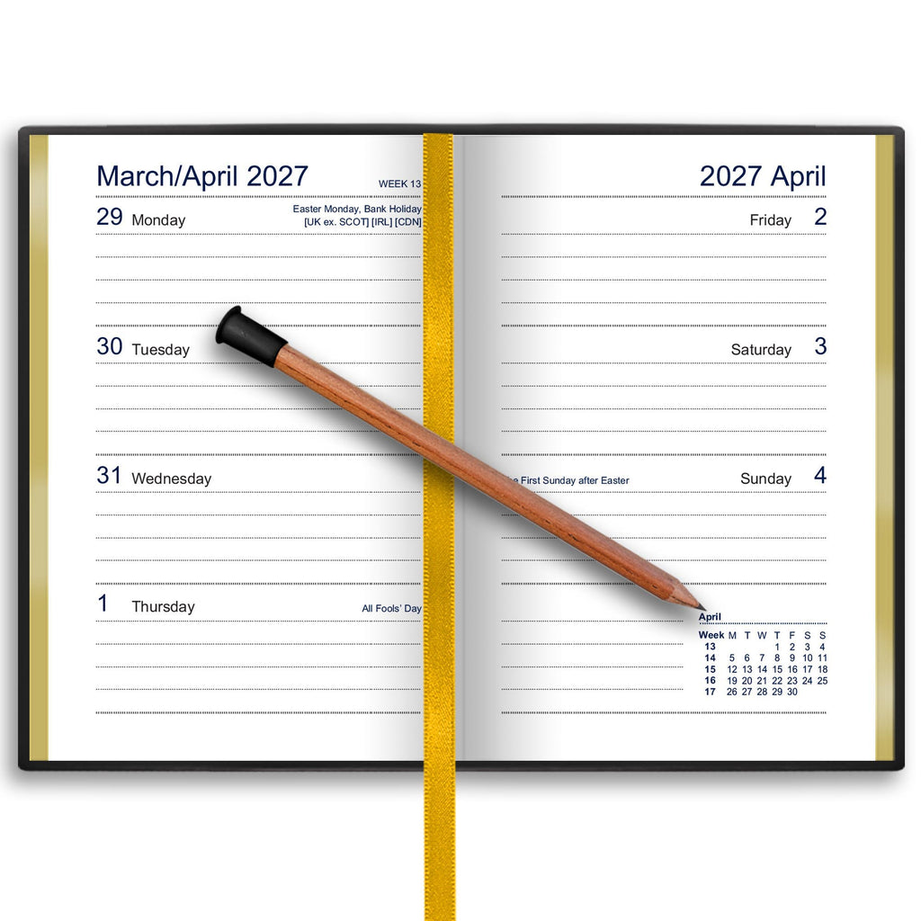 332P | Dataday Classic Week-To-View Pocket Diary 2027 - Pre Order