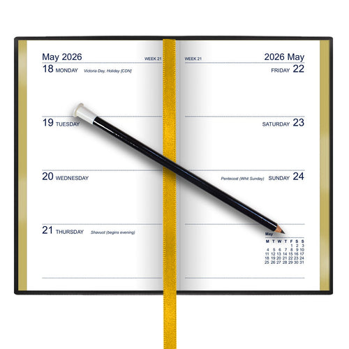 362P | Dataday Classic Week-To-View Pocket Diary 2026