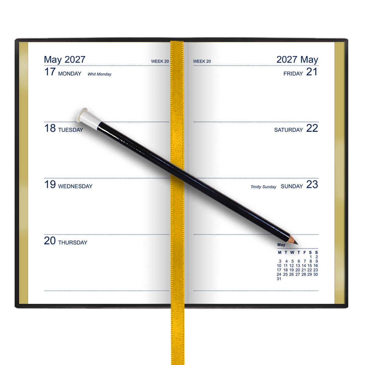 362P | Dataday Classic Week-To-View Pocket Diary 2027 - Pre Order