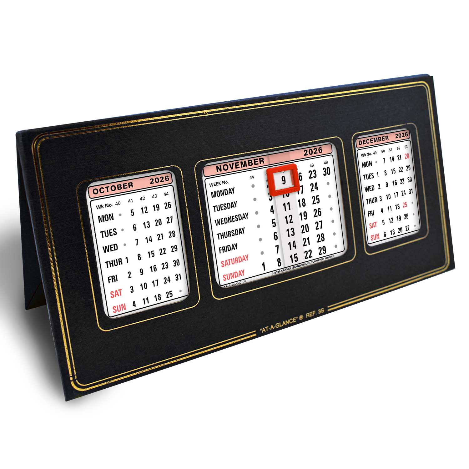 3S | Refillable Desk Calendar 2026