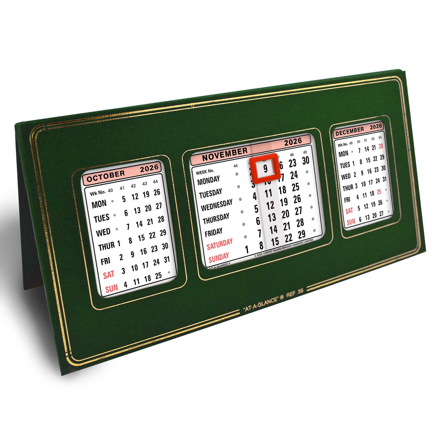 3S | Refillable Desk Calendar 2026