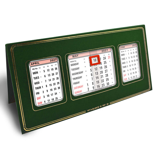 3S | Refillable Leatherette Desk Calendar 2027 - Pre Order