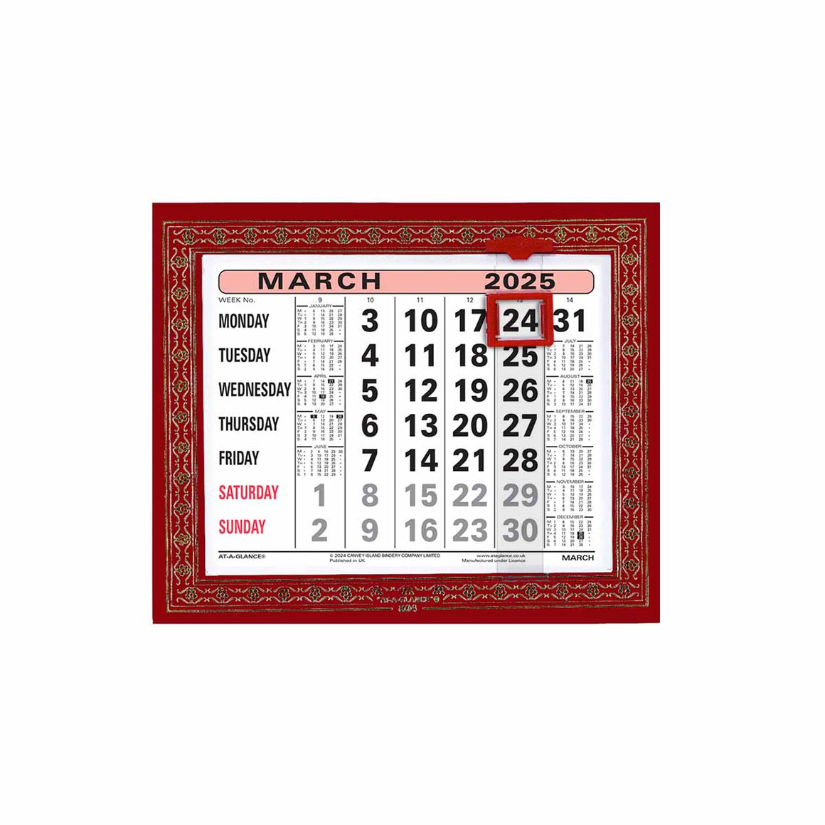 804 |  Monthly Calendar 2025 Pre Order