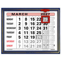 807 | Monthly Leatherette Wall Calendar 2027 - Pre Order