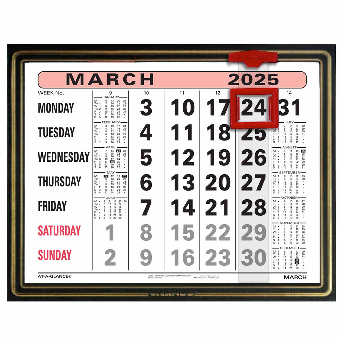 807 |  Monthly Calendar 2025 Pre Order