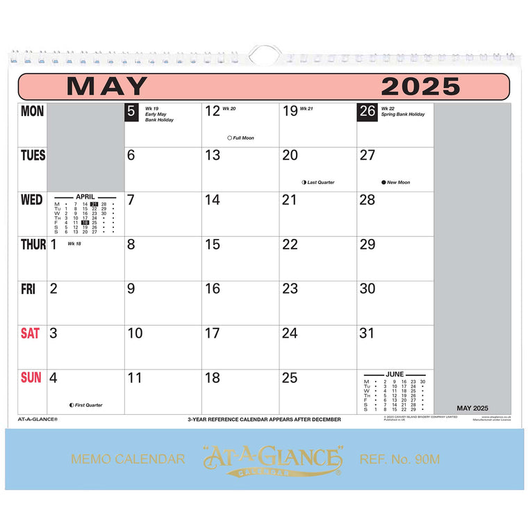 90M |  Flipover Wall Calendar 2025 Pre Order