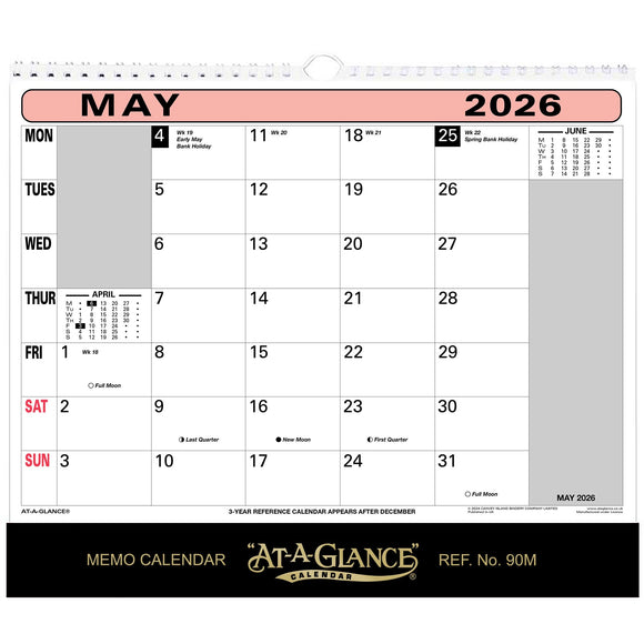 90M |  Flipover Wall Calendar 2026