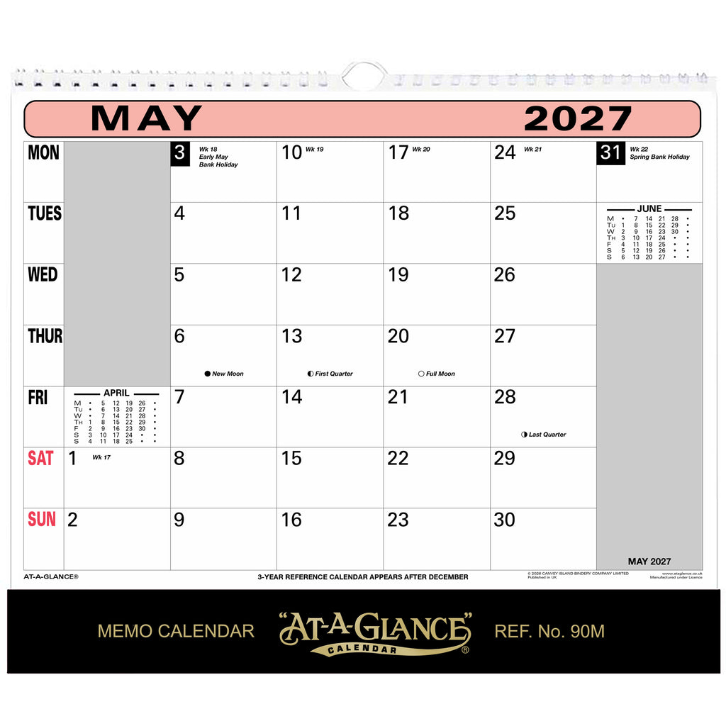 90M | Flipover Wall Calendar 2027