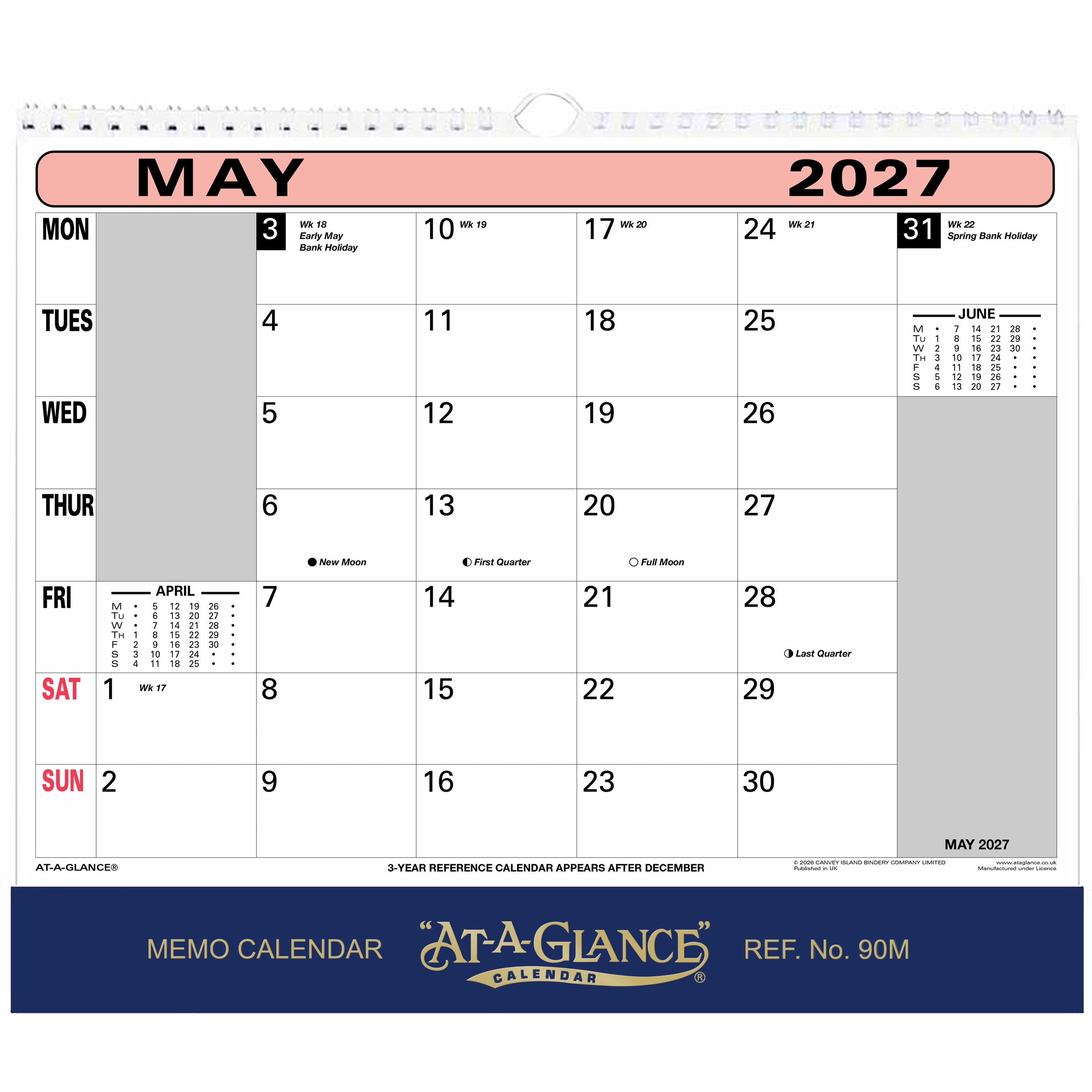 90M | Flipover Wall Calendar 2027 - Pre Order