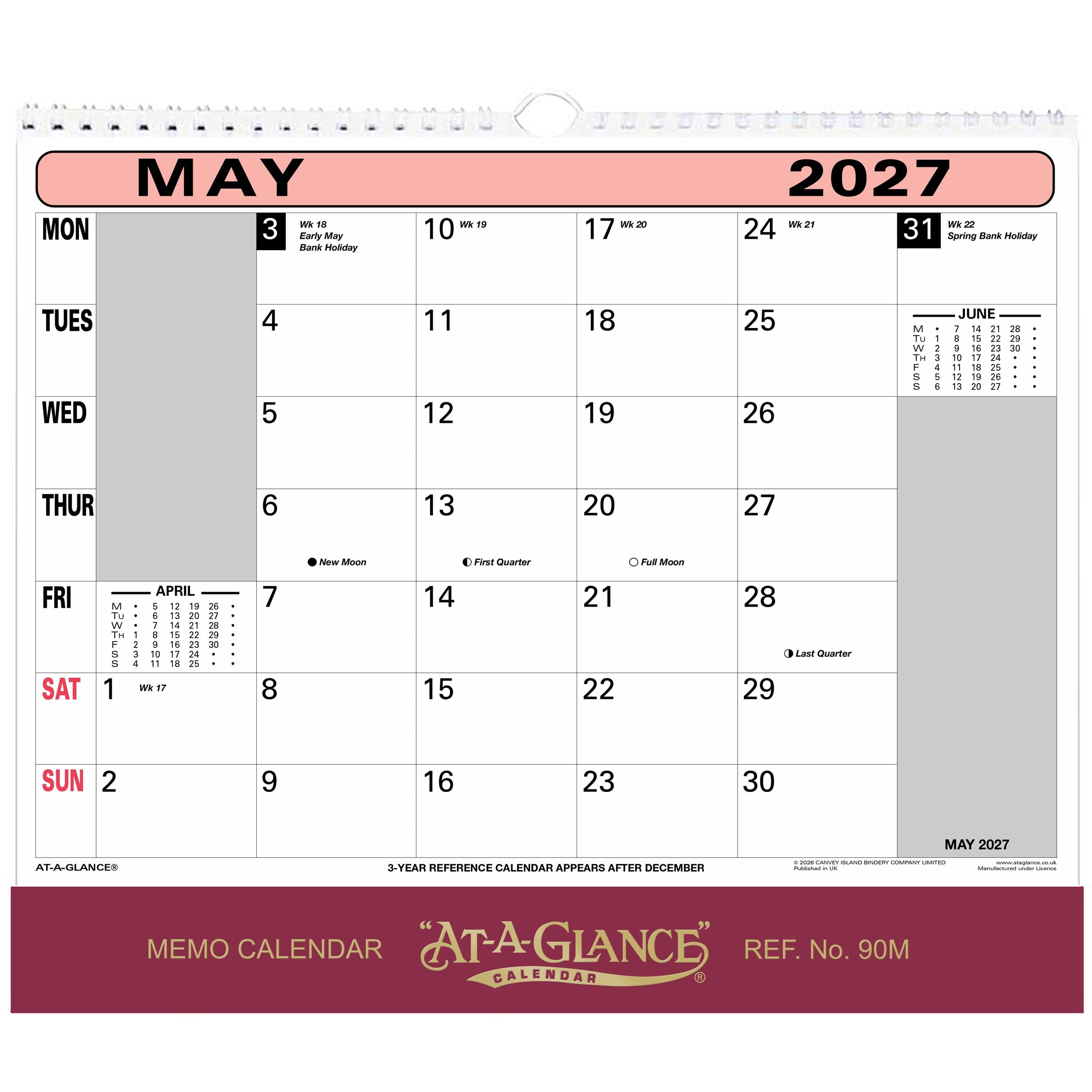 90M | Flipover Wall Calendar 2027 - Pre Order