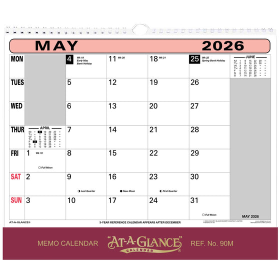 90M |  Flipover Wall Calendar 2026