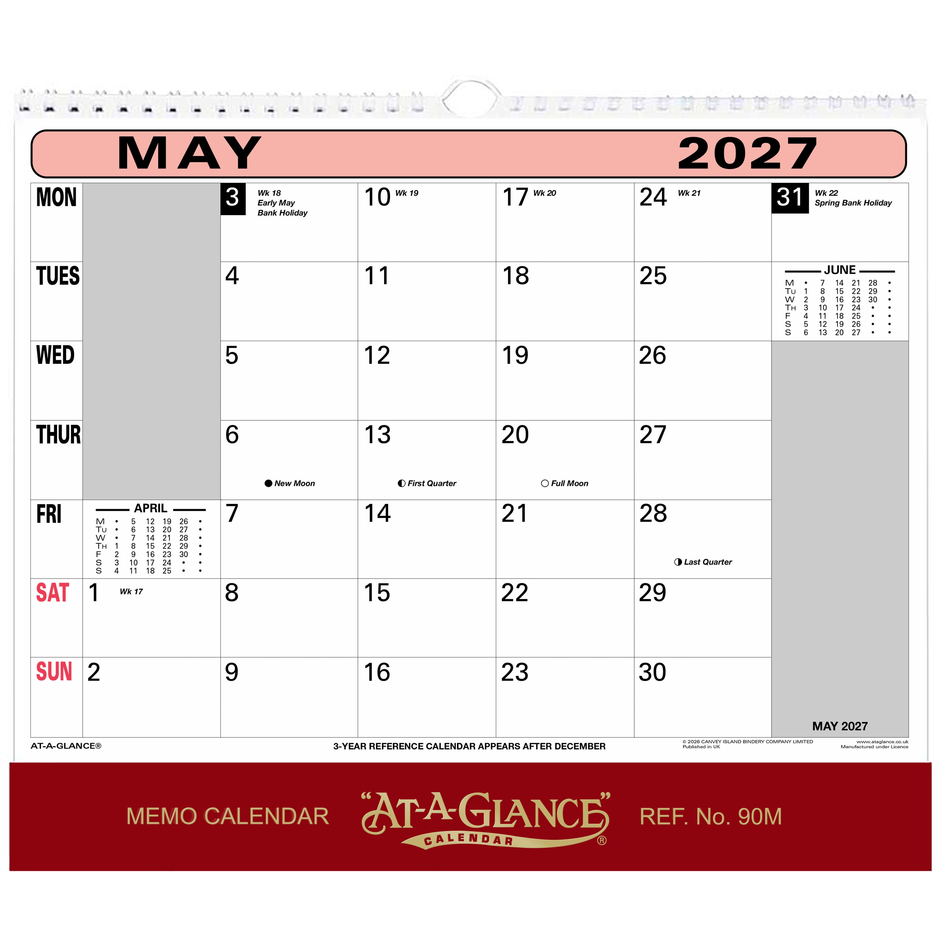 90M | Flipover Wall Calendar 2027 - Pre Order