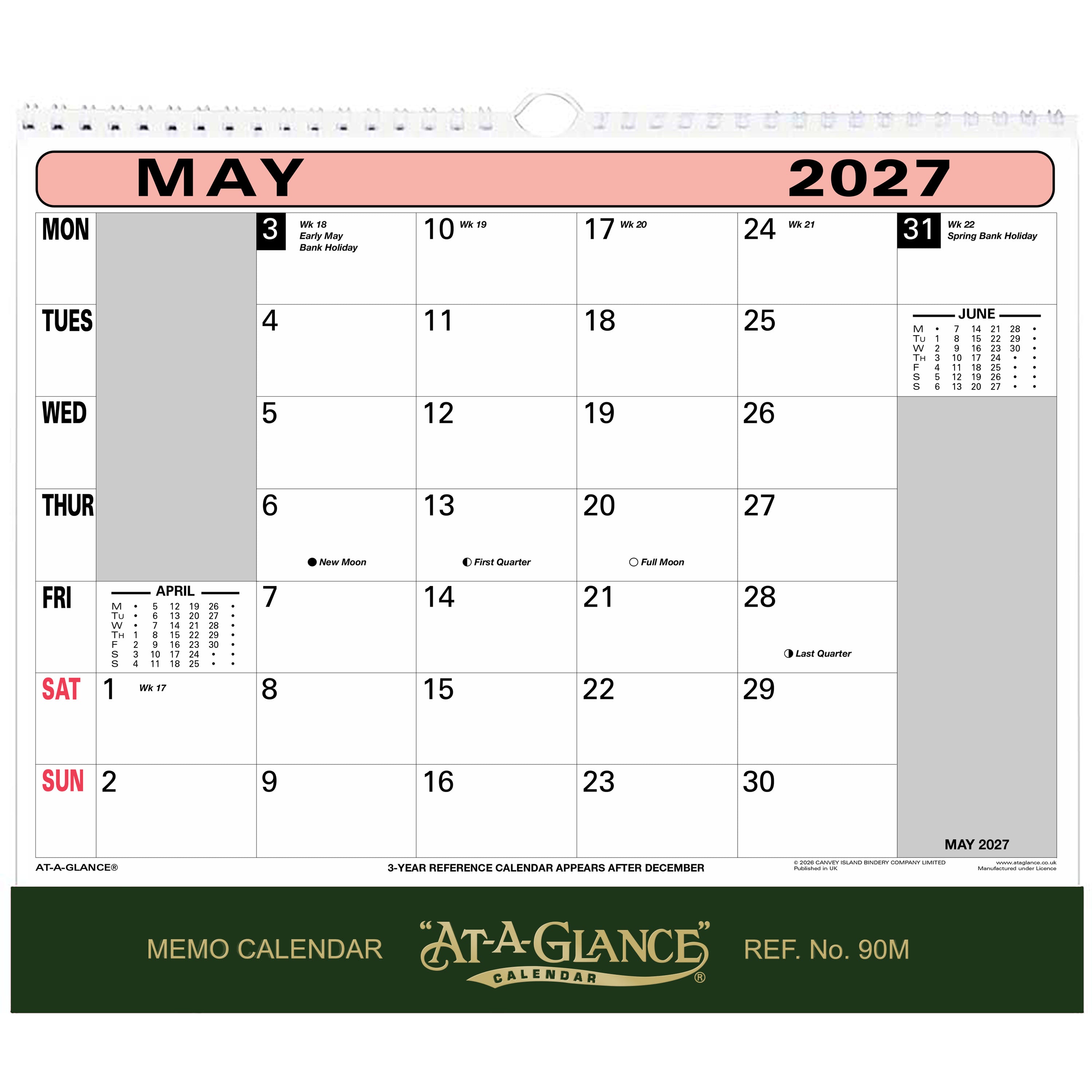 90M | Flipover Wall Calendar 2027 - Pre Order