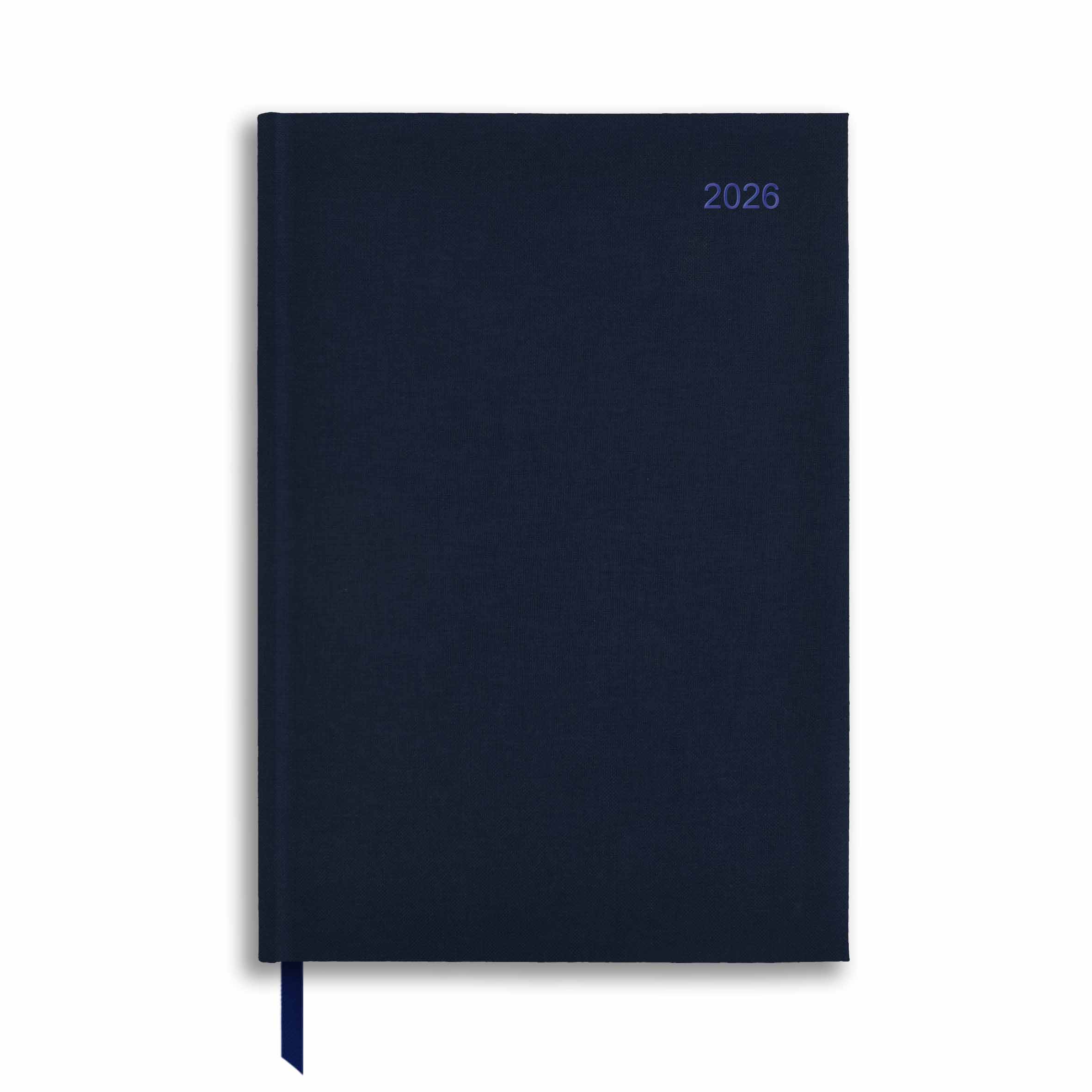A53LIN | 2026 Week-To-View Linen Diary in Blue