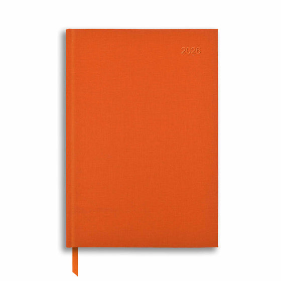 A53LIN-Orange - 2026 Linen Diary