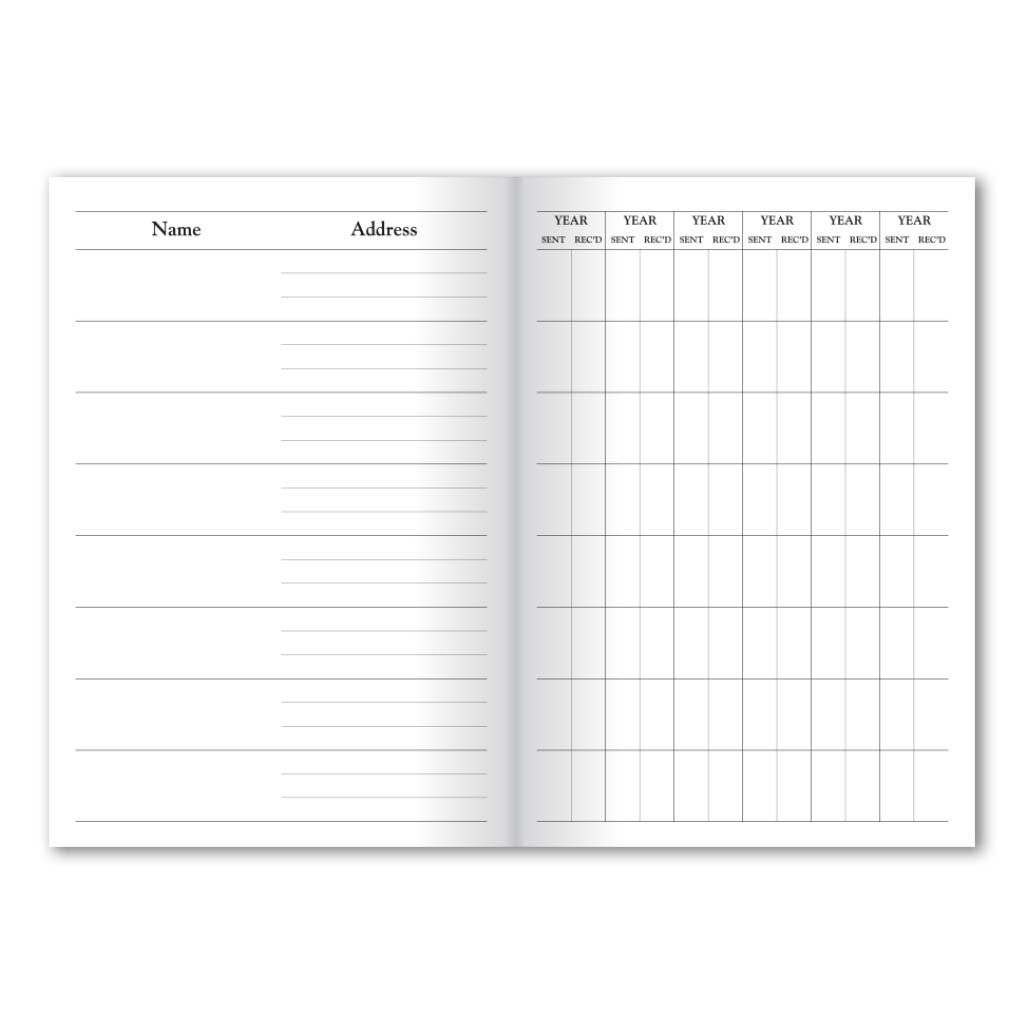CC54PIC | Christmas Card Address Book