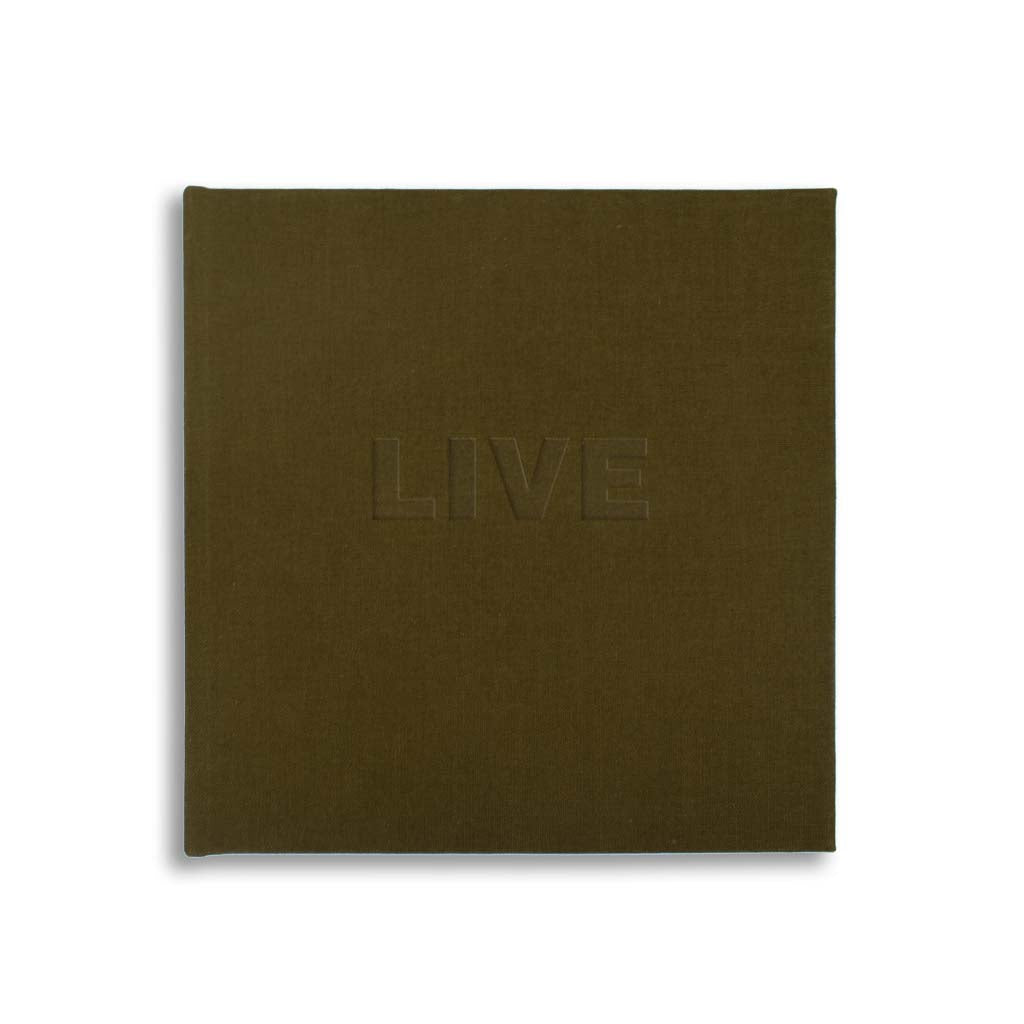 Colour Block Notebook in Khaki - Live