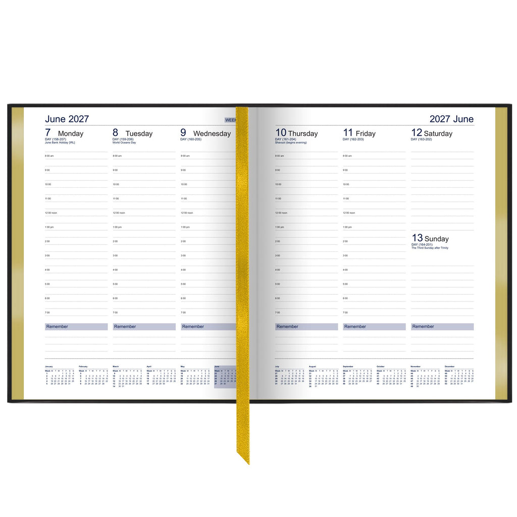 ID207 | Dataday International Week-To-View Desk Diary 2027 - Pre Order