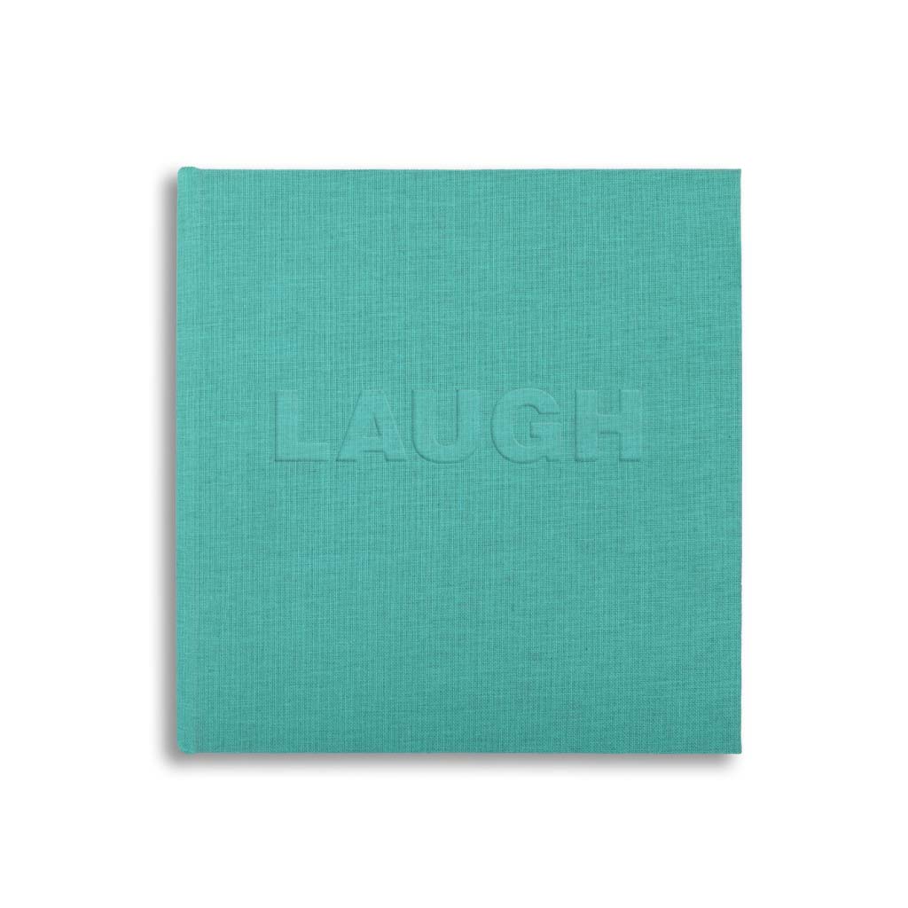 Colour Block Notebook in Sky Blue - Laugh