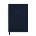 NB86 | A5 Linen Notebook in Blue - Blue Moon