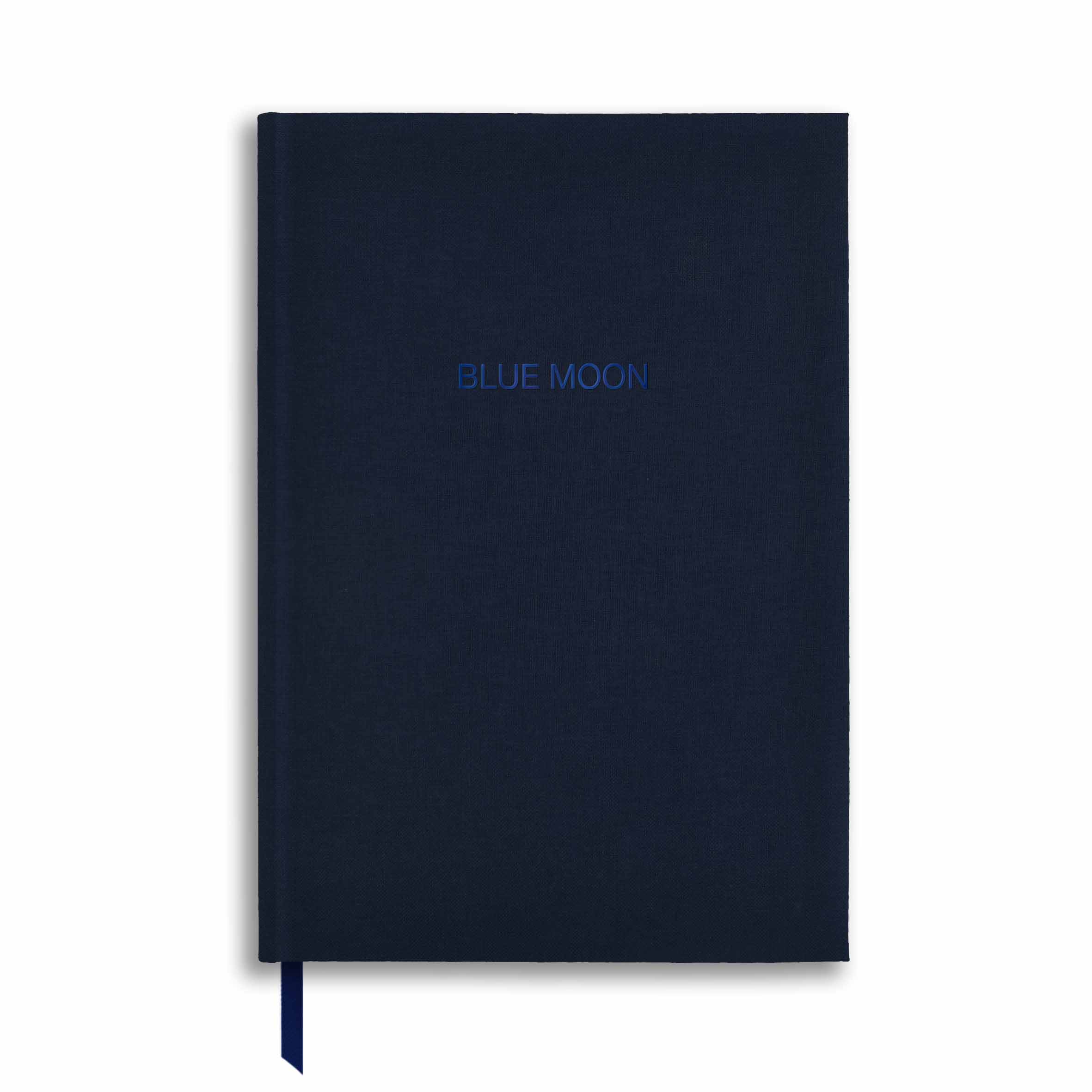 NB86 | A5 Linen Notebook in Blue - Blue Moon