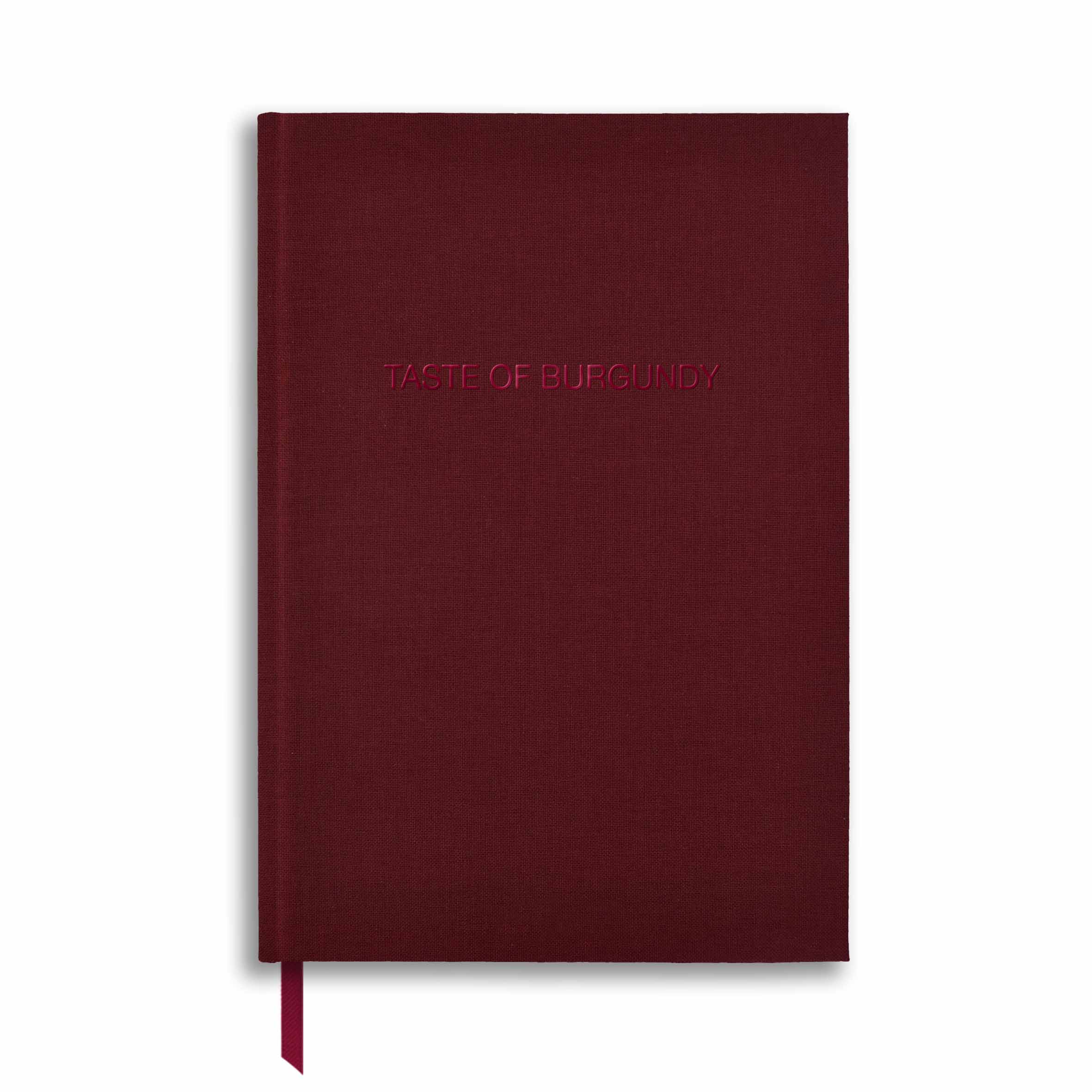 NB86 | A5 Linen Notebook in Burgundy - Taste of Burgundy