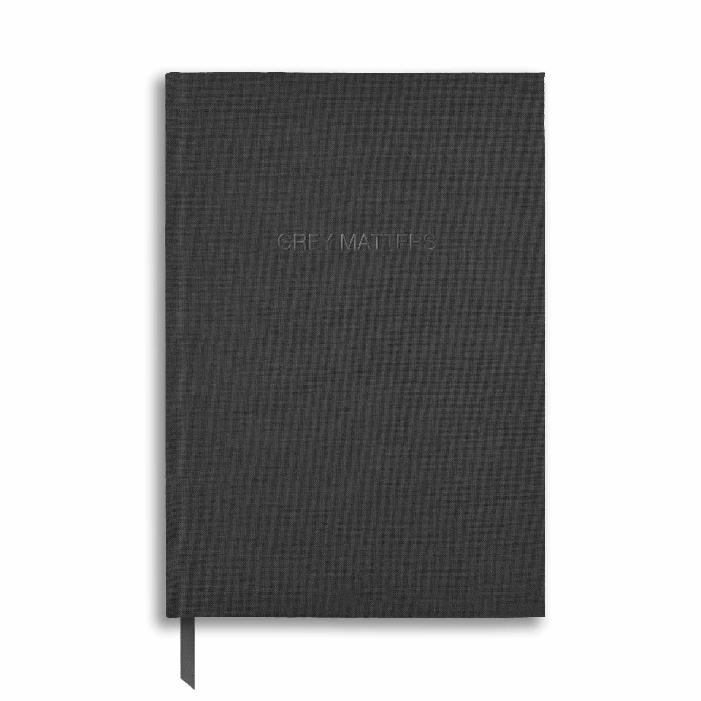 NB86 | A5 Linen Notebook in Grey - Grey Matters