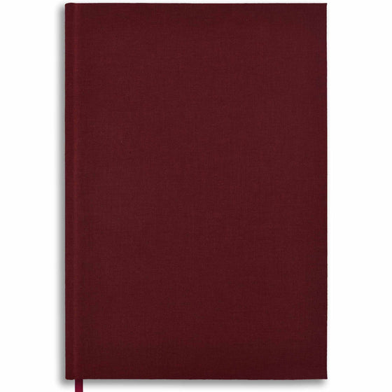 NBB-B5 Burgundy B5 Linen Notebook