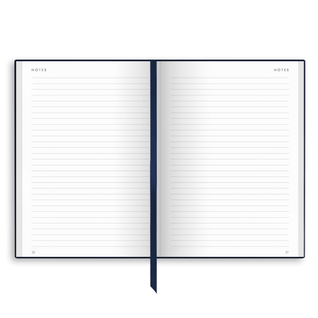 NBB-B5 | B5 Linen Notebook in Navy