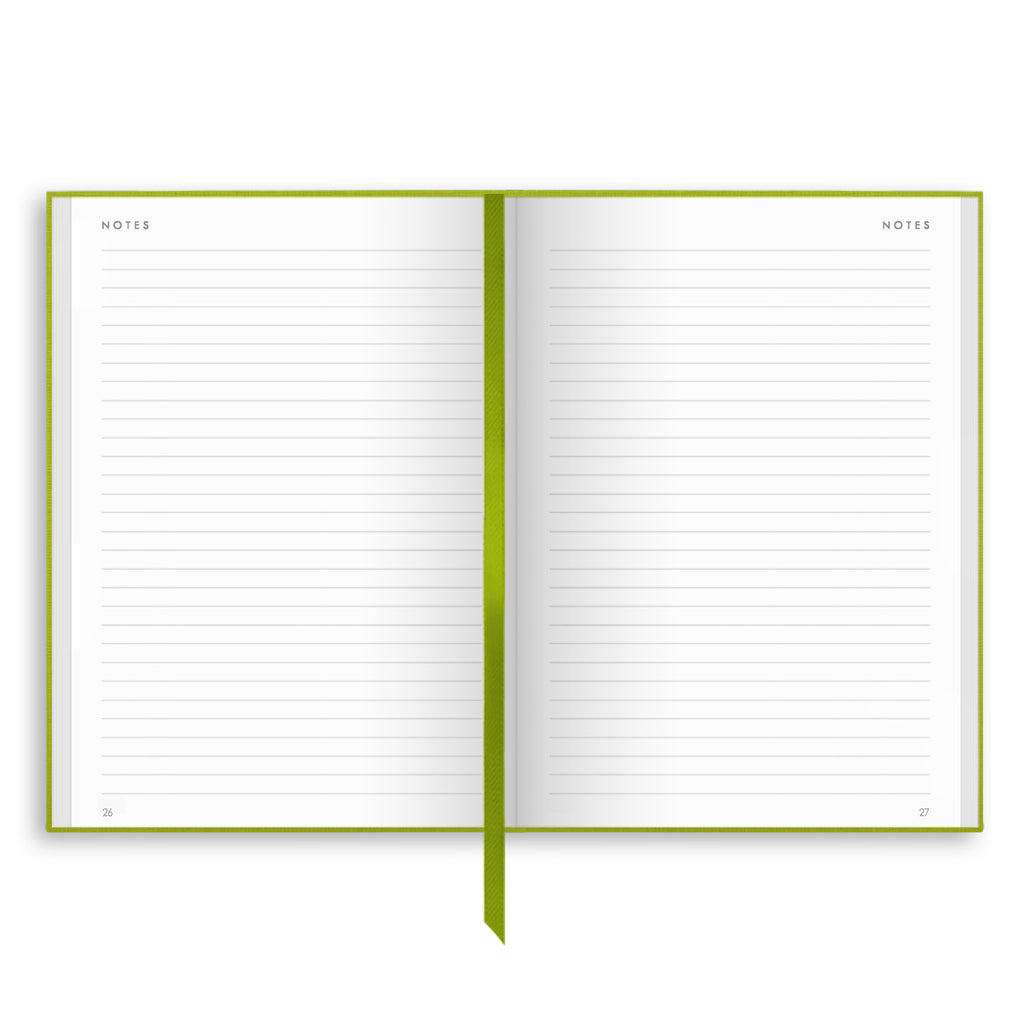 NBB-B5 | B5 Linen Notebook in Green