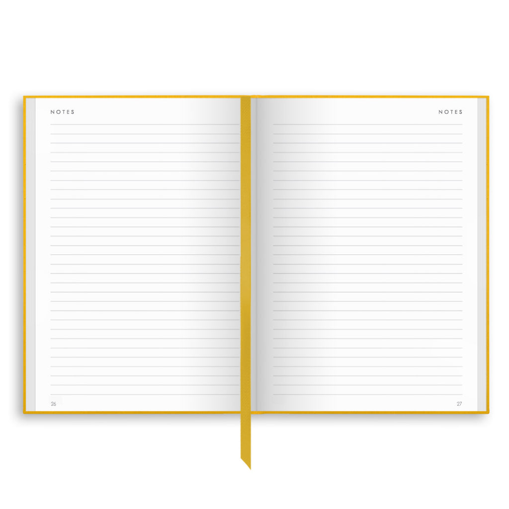 NBB-B5 | B5 Linen Notebook in Yellow
