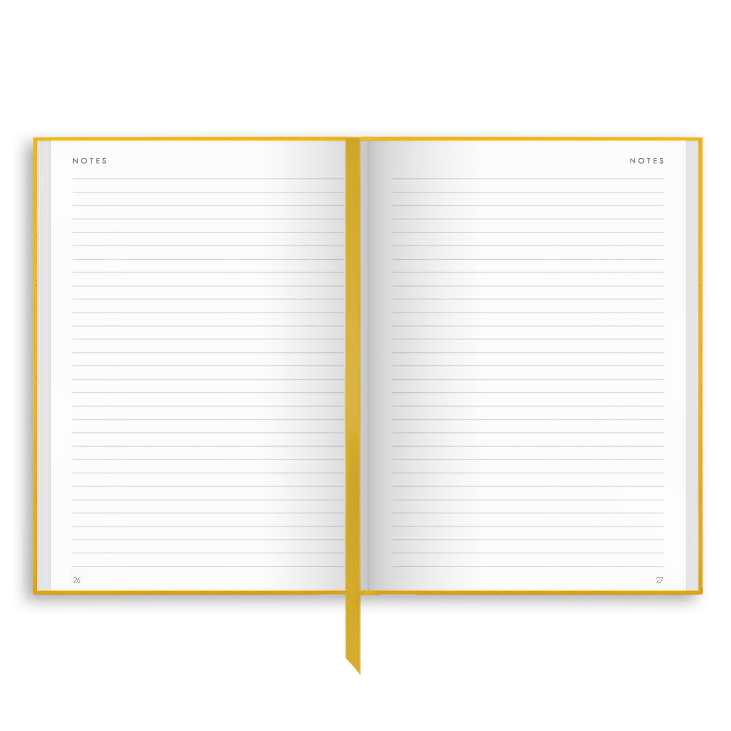 NBB-B5 | B5 Linen Notebook in Yellow