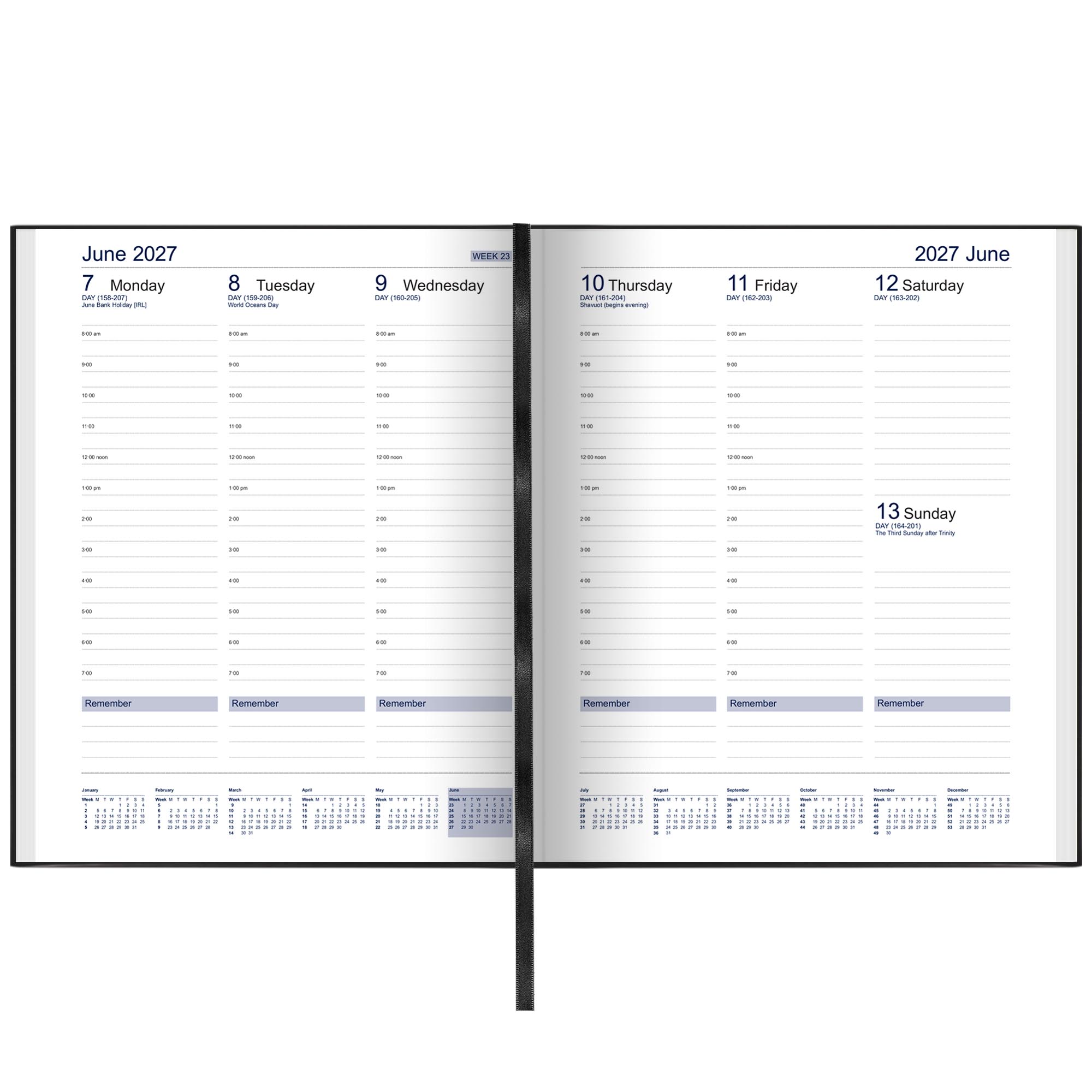 Q3A | Dataday Quarto Essential Week-To-View Diary 2027 - Pre Order
