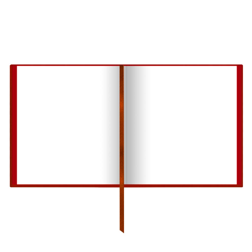 Colour Block Notebook in Red - Love