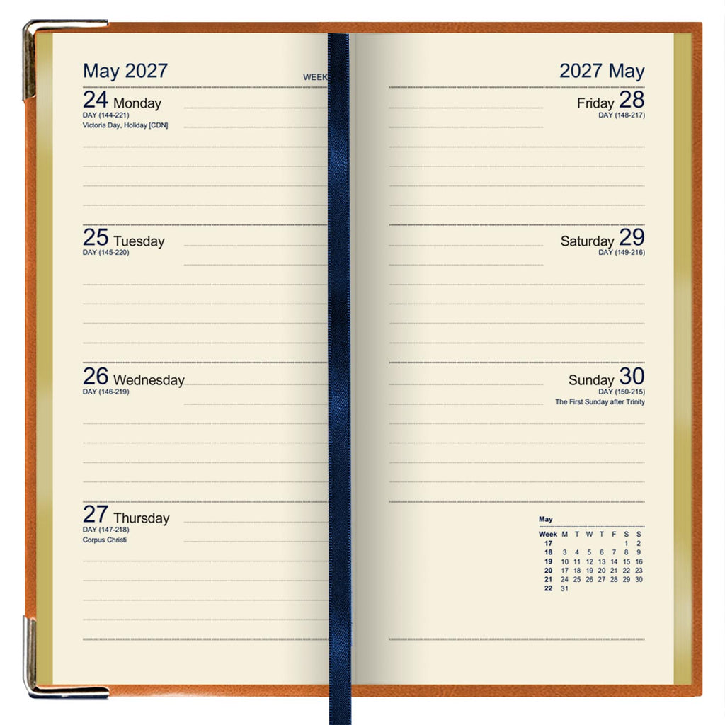 SL7UPQ | Dataday Slim Week-To-View Pocket Diary 2027 - Pre Order