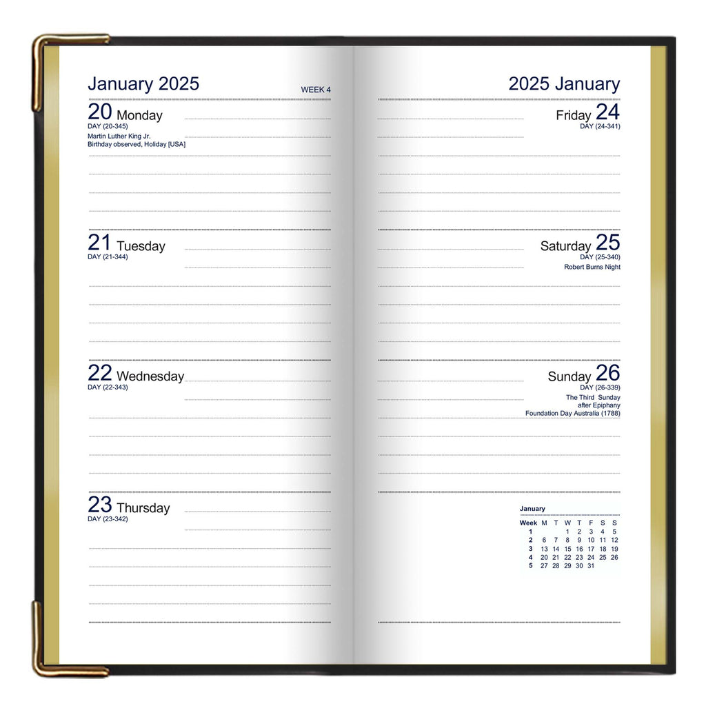 SL7URAK | Week-to-view Slim Diary 2025 Pre Order