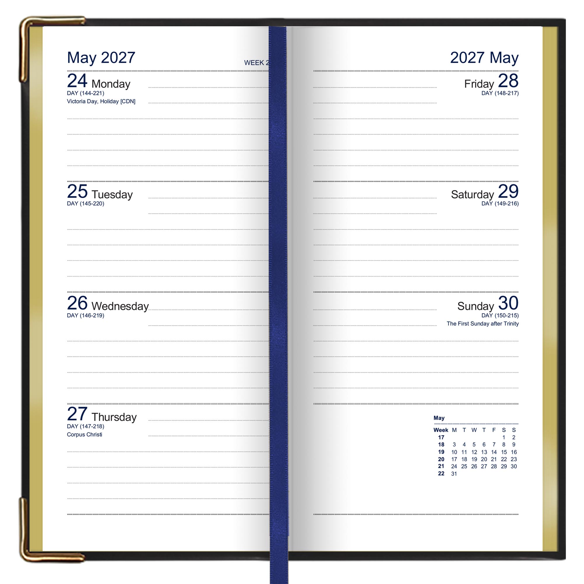 SL7URAK | Dataday Week-To-View Slim Diary 2027 - Pre Order