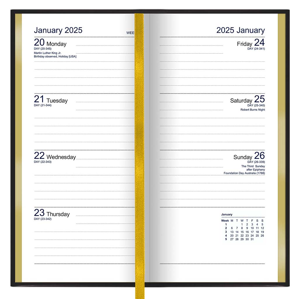 SL7US | Slim Week to View Diary 2025 Pre Order