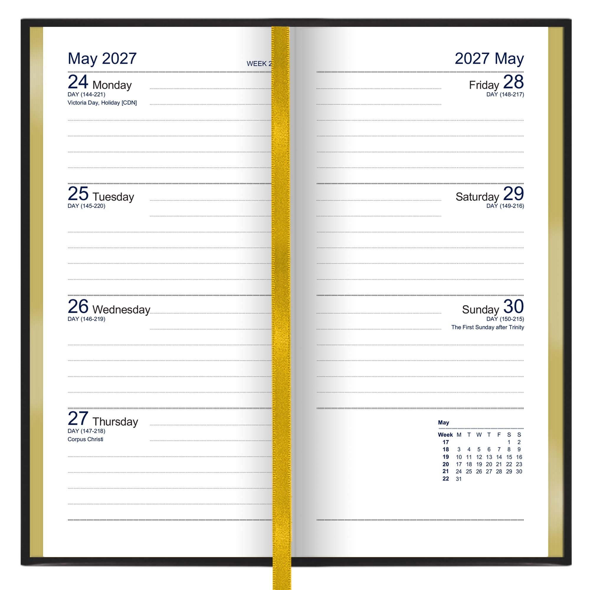 SL7US | Dataday Slim Week-to-View Diary 2027 - Pre Order