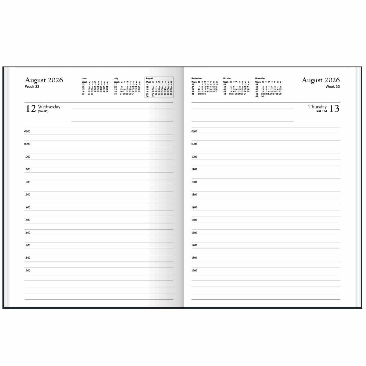 Diary B | Sherwood A5 Day-To-Page Social Care Diary & Directory 2026