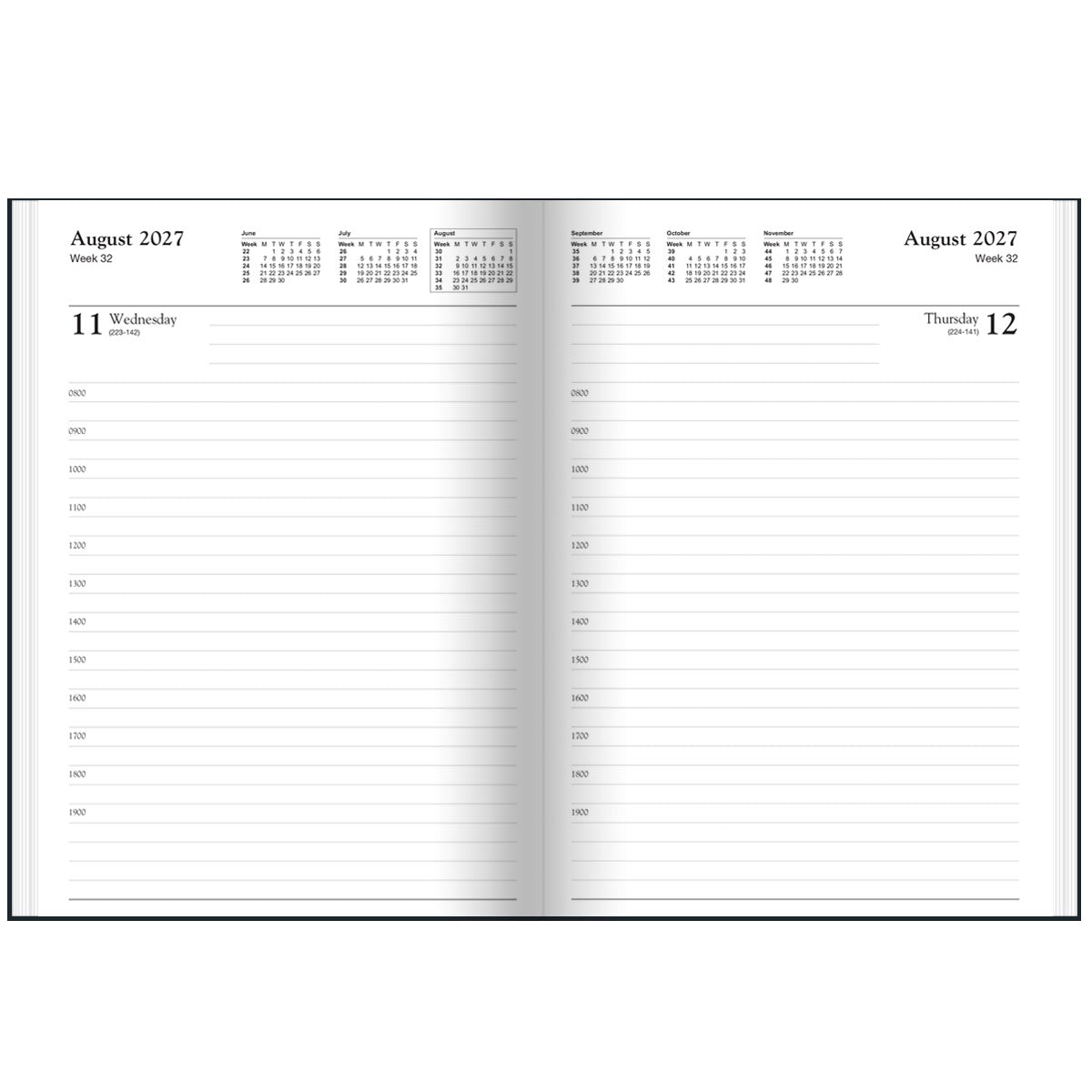 Diary B | Sherwood A5 Day-To-Page Social Care Diary & Directory 2027 - Pre Order