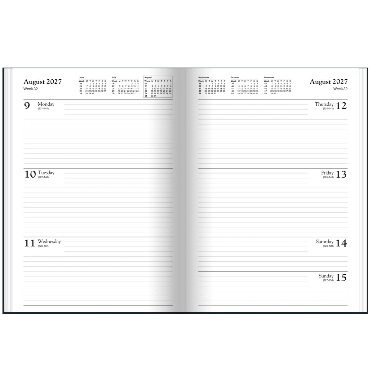 Diary A | Sherwood A5 Week-To-View Social Care Diary & Directory 2027 - Pre Order